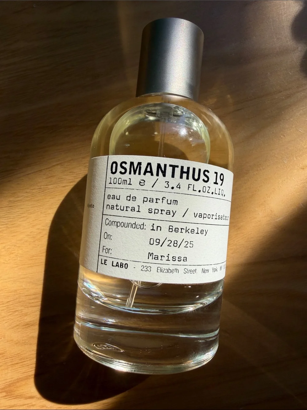 Le Labo Osmanthus 19 city exclusive Tokyo